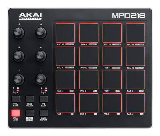  быстрое решение * новый товар * бесплатная доставка AKAI Professional MPD218 / USB - MIDI накладка контроллер 