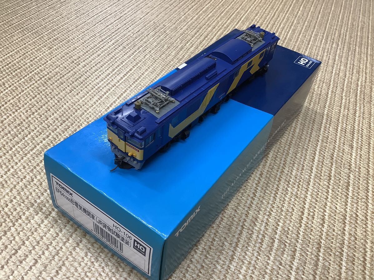 TOMIX HO-106 EF64 1000形 電気機関車 JR貨物試験塗装 鉄道模型 中古 ジャンク_画像1