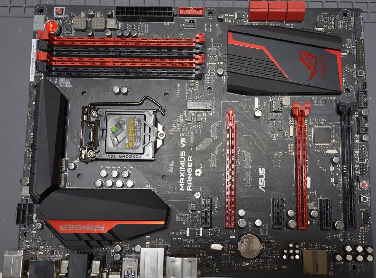 【動作確認済】ASUS ROG MAXIMUS VII RANGER LGA1150 Z97 ATX マザーボード IOパネル付属 パッケージ 付属品あり_画像3