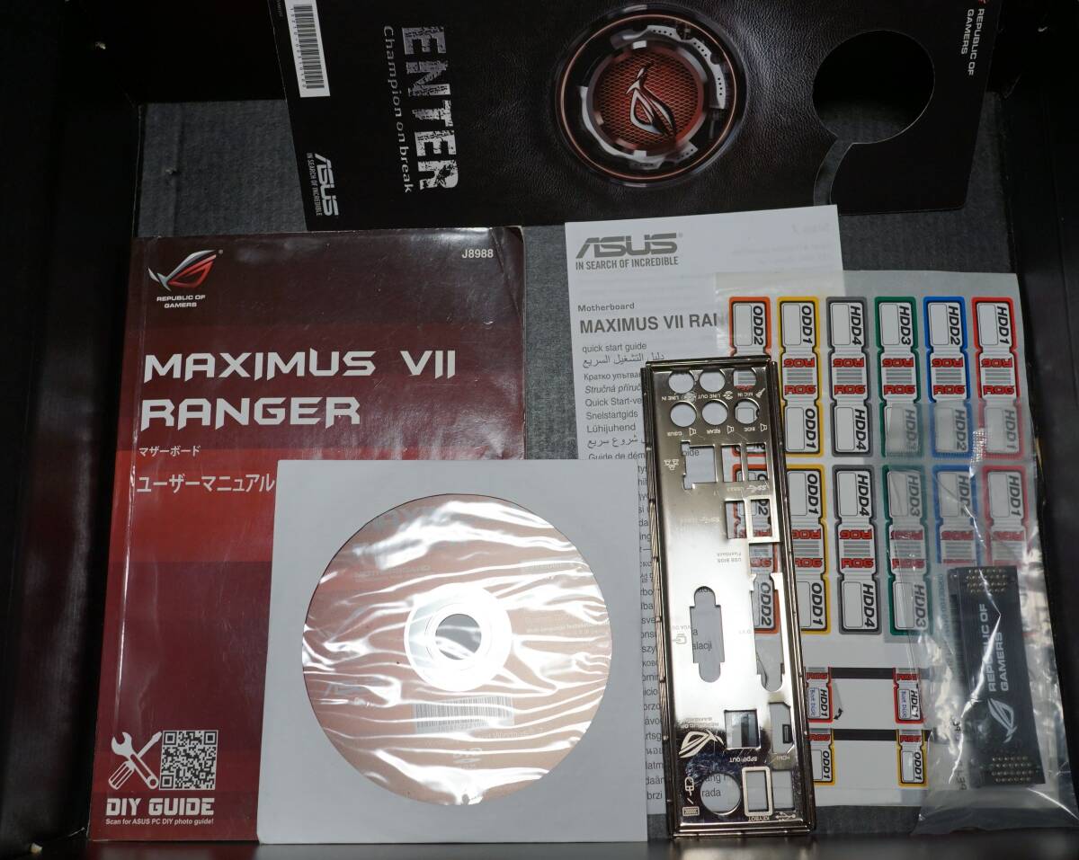 【動作確認済】ASUS ROG MAXIMUS VII RANGER LGA1150 Z97 ATX マザーボード IOパネル付属 パッケージ 付属品あり_画像2