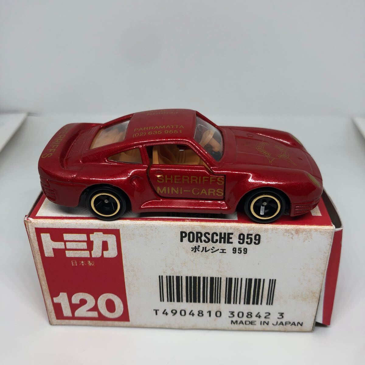  Tomica made in Japan red box 120 Porsche 959shelif special order that time thing out of print 