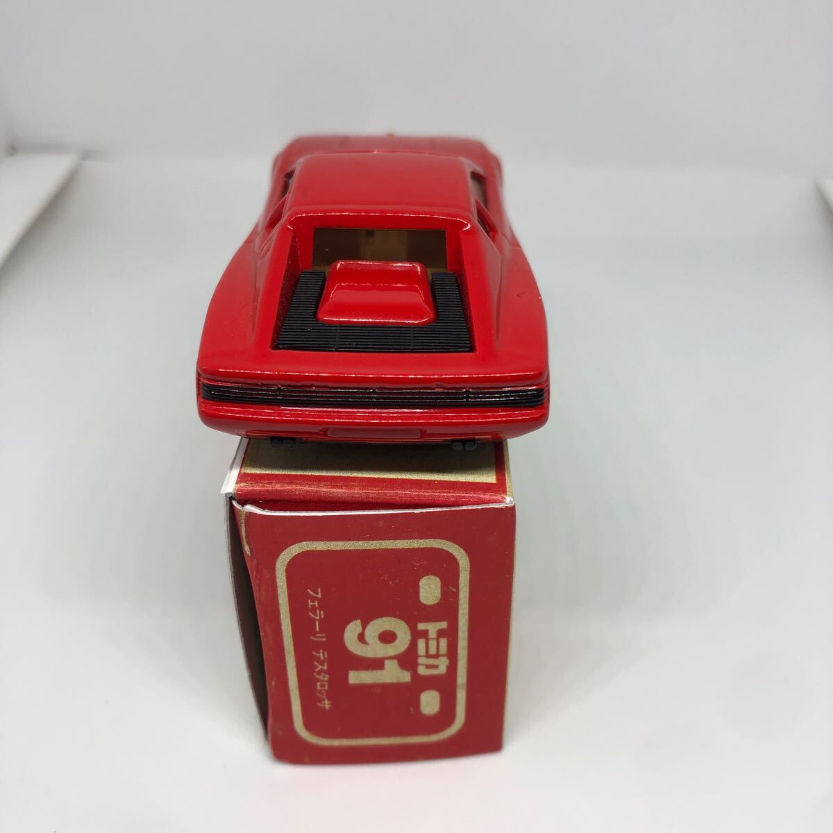 トミカ　中国製　赤箱　91 フェラーリ　テスタロッサ　当時物　絶版　②_画像4