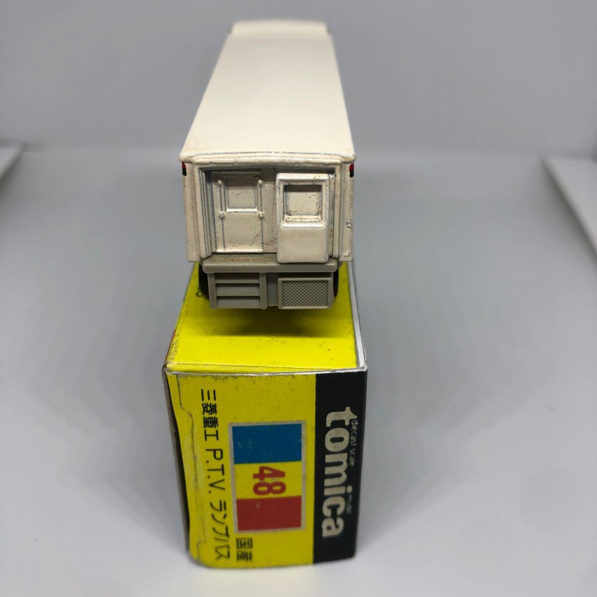 トミカ　日本製　黒箱　48 三菱重工　P.T.V ランプバス　当時物　絶版_画像2
