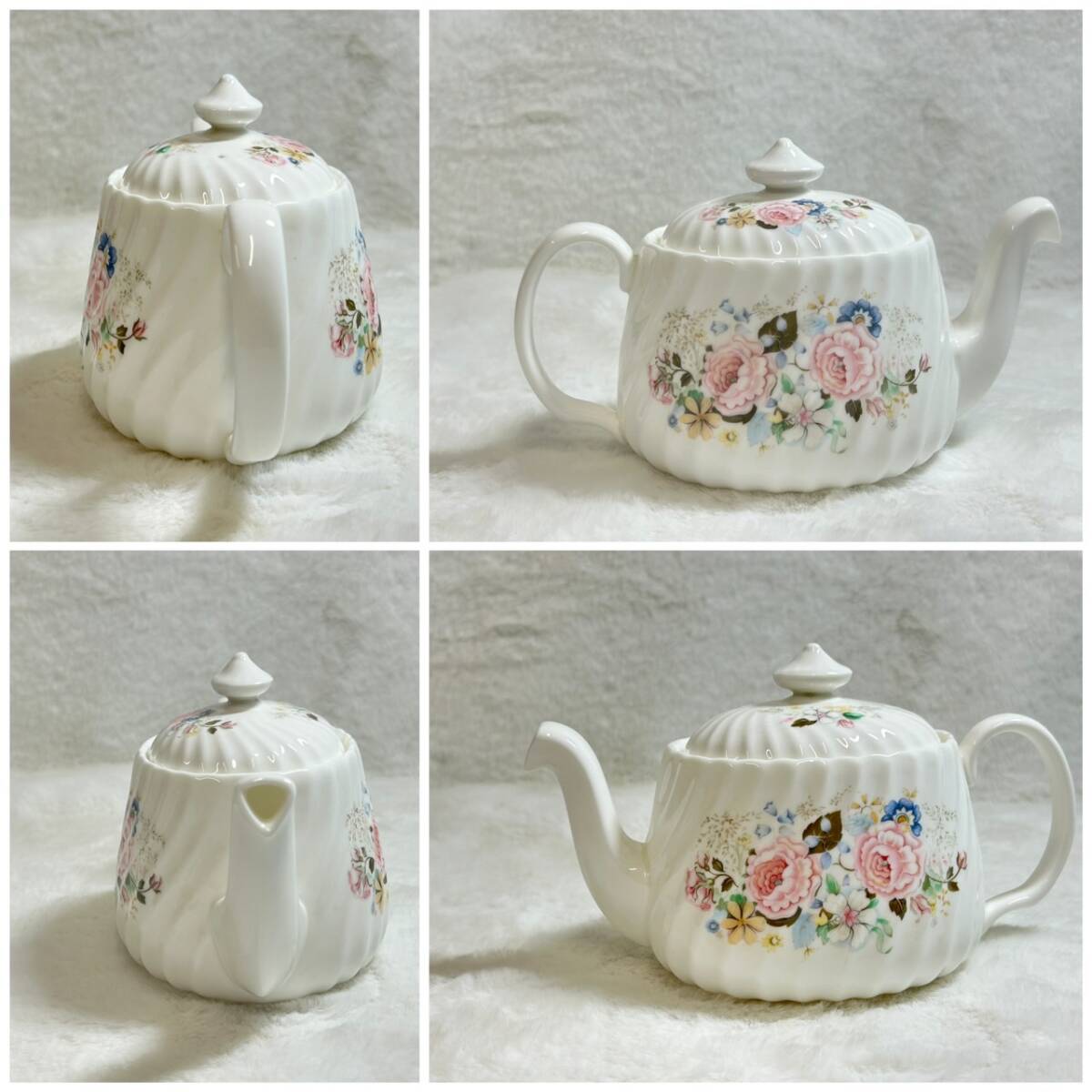 *[240510-6MA]{ Western-style tableware } summarize /MINTON/ Minton / rose Galland / cup & saucer / rose / pink / England made /ROSEGARLAND teapot / other 