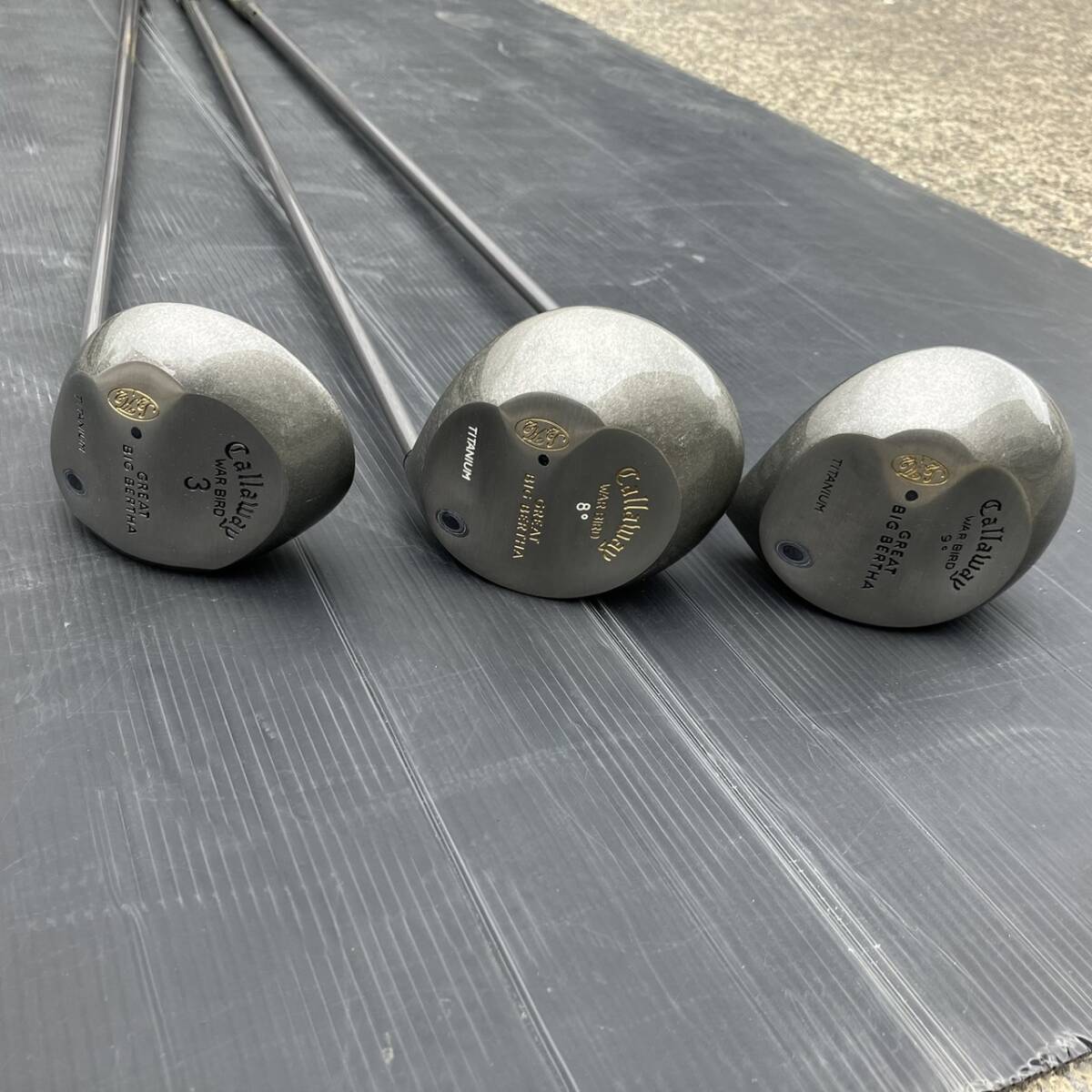  [240516-1K]現状品《ゴルフクラブ/まとめ》Callaway/キャラウェイ/3W/8度/9度/GREAT BIG BERTHA/グレートビッグバーサ/WAR BIRD/TITANIUM_画像7