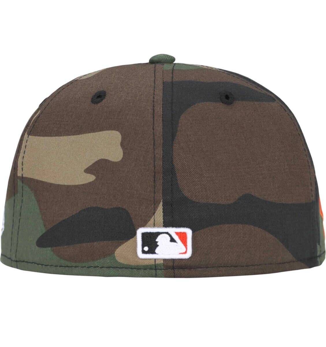 新品未使用 Supreme MLB Teames Box Logo New Era Cap Woodland Camo 7 3/8_画像2