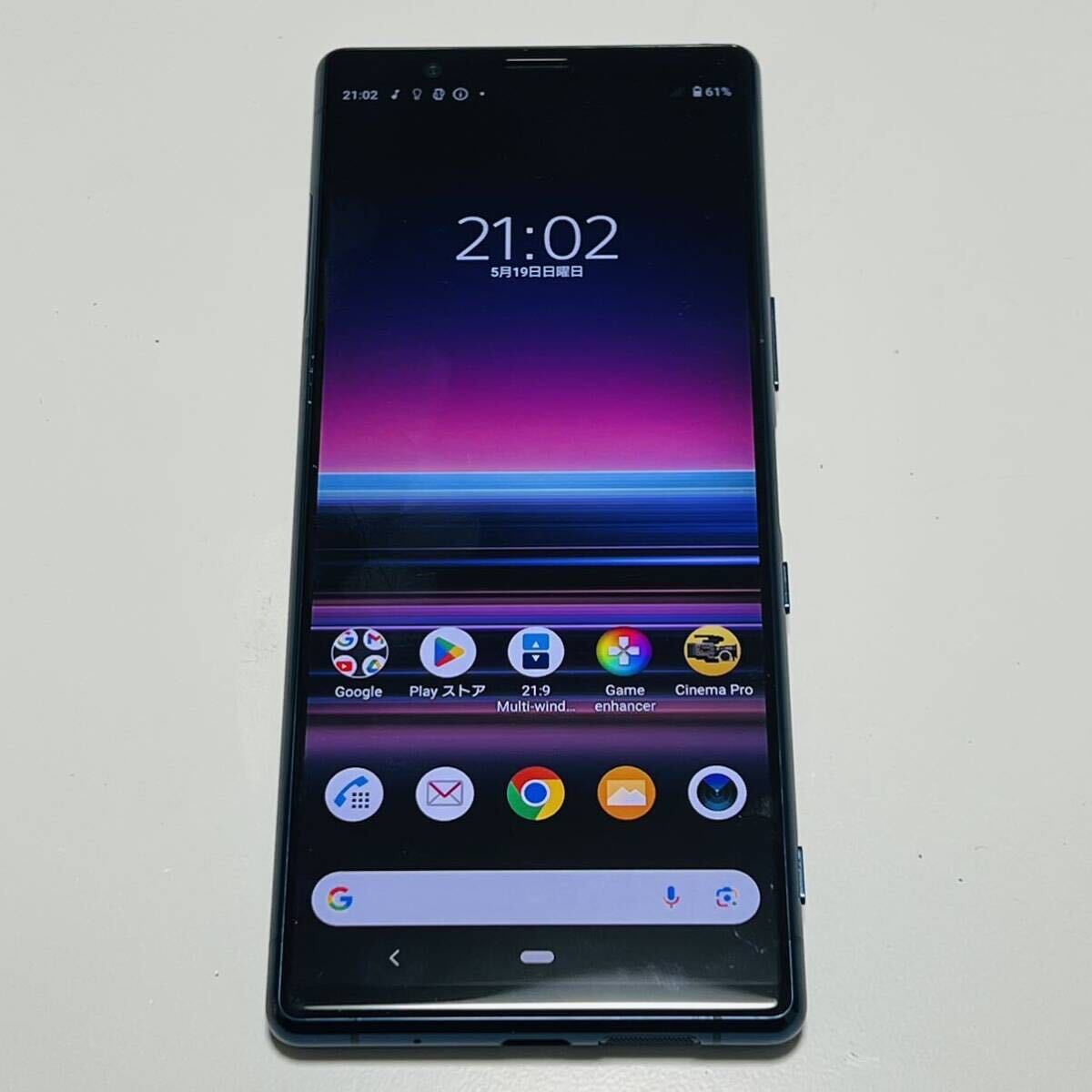 SONY XPERIA5 SO-01M ソニー エクスペリア5 スマートフォン 本体 SIMフリー 中古 動作OK 初期化済_画像1