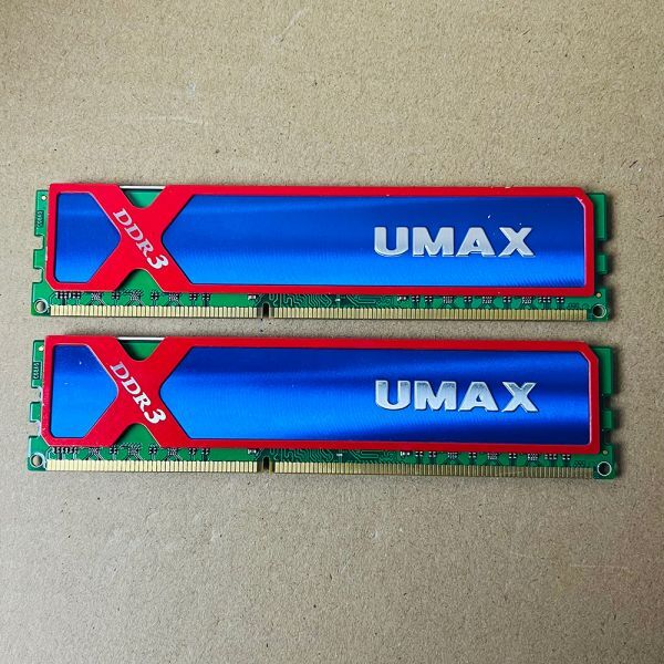 合計16GB 8GB 2枚 UMAX DCDRR3-16GB-1600OC DDR3-1600 PC3-12800 CL9 1.5V デスクトップ PC メモリの画像1