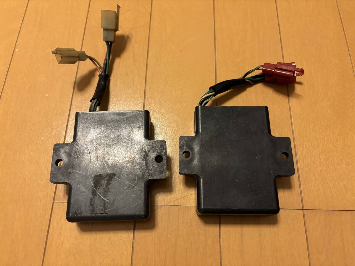 KR250 original igniter rom and rear (before and after) 