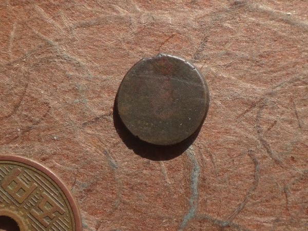 カンボジア 2Pe 銅貨 19世紀 KM#7 (13.0-13.2mm, 1.5g)の画像2