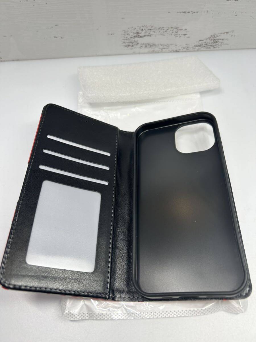 iPhone 15 用 ケース 手帳型 マグネット式 カード収納 横置きスタンド機能 可愛い おしゃれ 財布型ケース 防塵 耐衝撃 