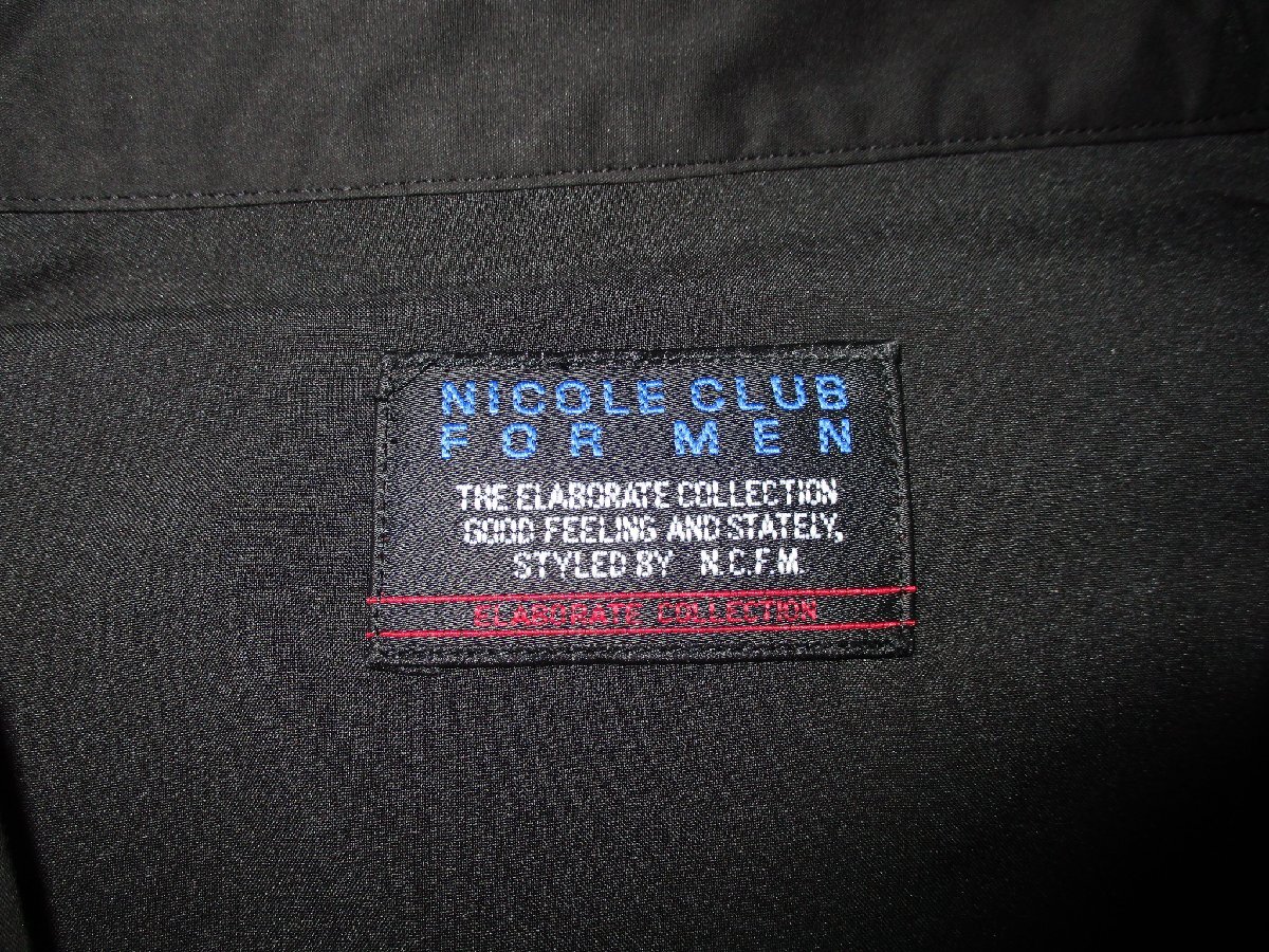  новый товар весна лето L V Nicole NICOLE CLUB FOR MEN V 5 минут рукав рубашка мужской чёрный белый переключатель . дизайн мужской MENS 48