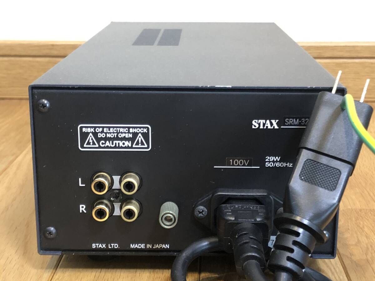 即決/送無 STAX スタックス SRM-323A オール半導体/中級機 上位機種/727Aと同じ出力TR 伝統=A級動作/バランス増幅/DCアンプ/非磁性体シャシ