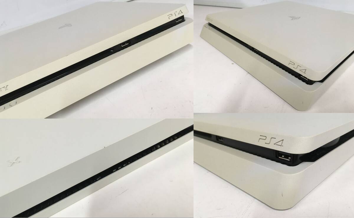 A7977-25 SONY PlayStation4 PS4 CUH-2100B 500GB グレイシャー・ホワイト 【本体のみ】【状態難有】_画像7