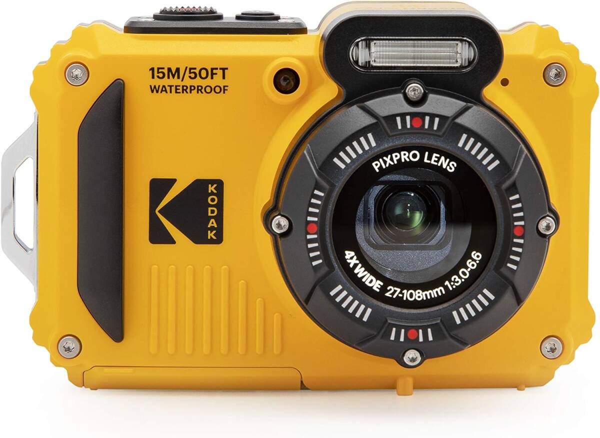 新品未開封 Kodak PIXPRO WPZ2 コダック コンパクトデジタルカメラ 防水 防塵 耐衝撃 CALSモード イエロー 送料無料の画像2