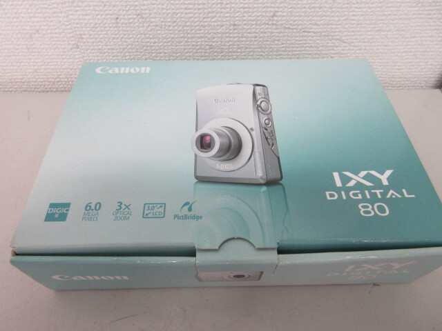 CANON IXY DIGITAL 80 キャノン コンパクトデジタルカメラ 充電器付き 箱付き #36313_画像1