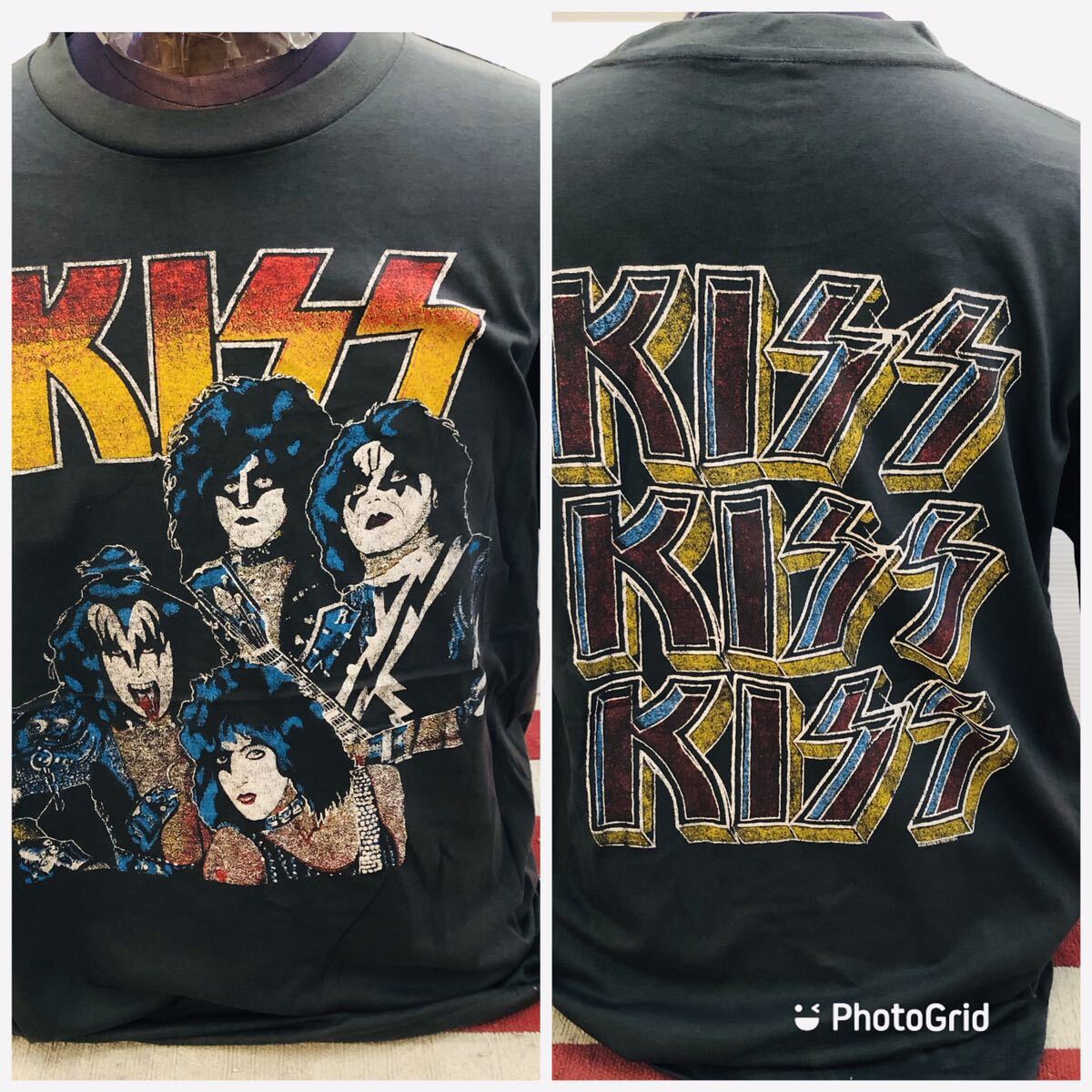 70年代バンド　キッス　KISS XL バンドTシャツ　ロックTシャツ_画像1