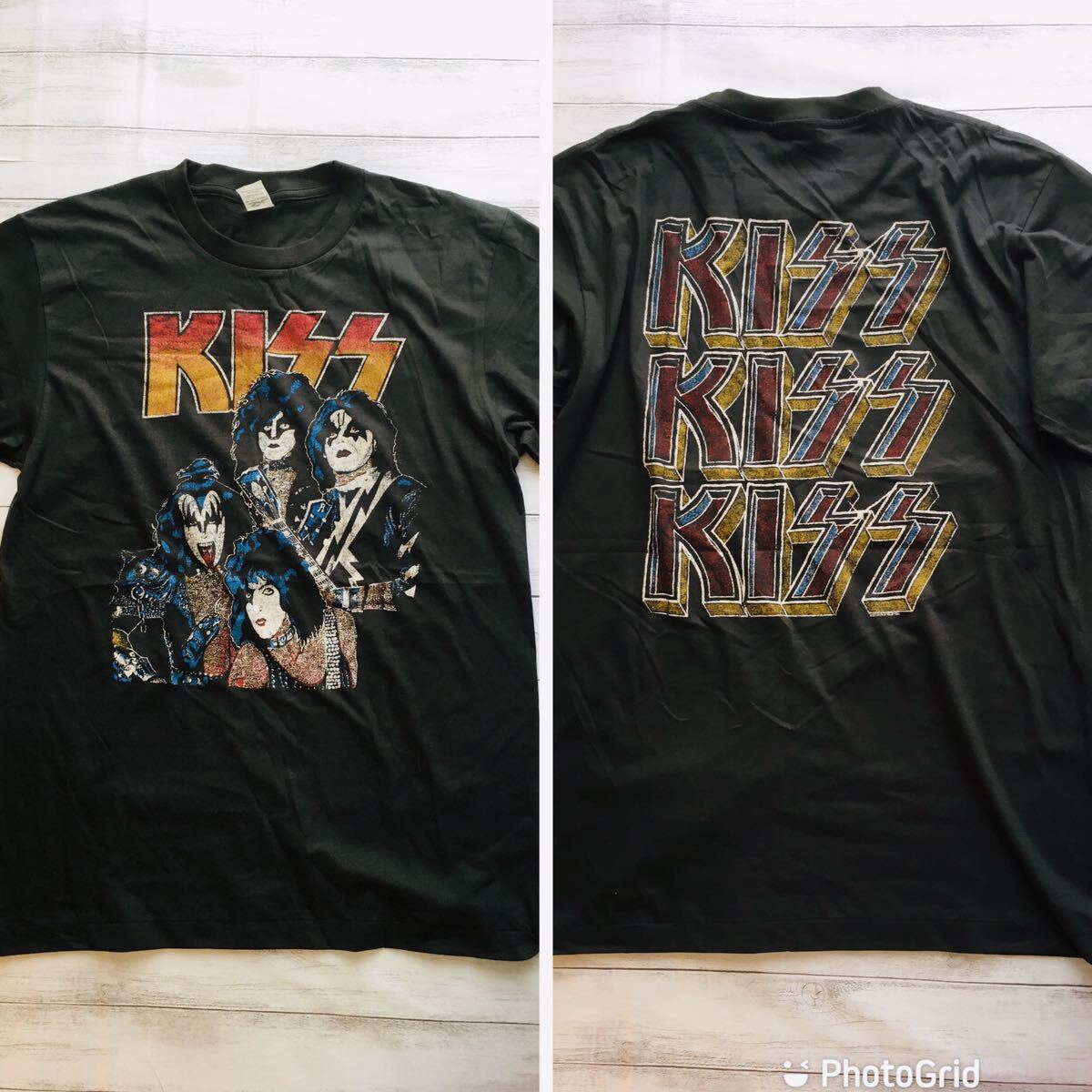 70年代バンド　キッス　KISS L バンドTシャツ　ロックTシャツ_画像1