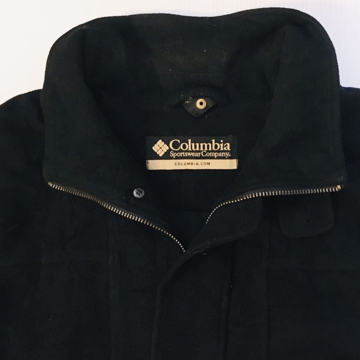 ビッグサイズ　コロンビア　Columbia XL 裏チェック柄　ウール　ブッシュジャケット　ハンティングジャケット　ブラック_画像2