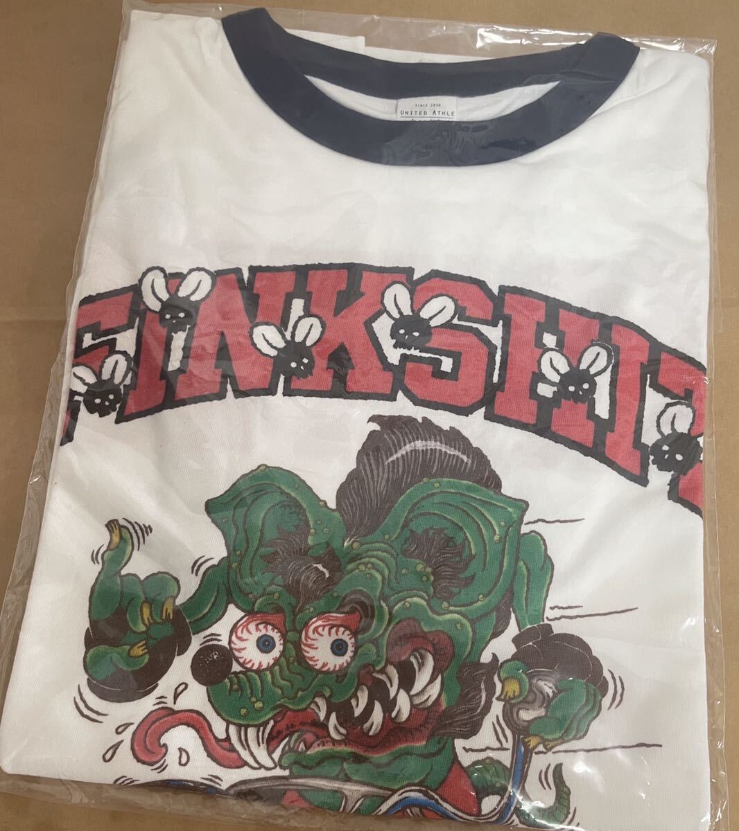 HxS FINKSHIT Tシャツ L ソフトビニールの怪獣展 ゴジラ 廣田彩 HxS FINKSHIT Tシャツ L ソフトビニールの怪獣展 ゴジラ 廣田彩
