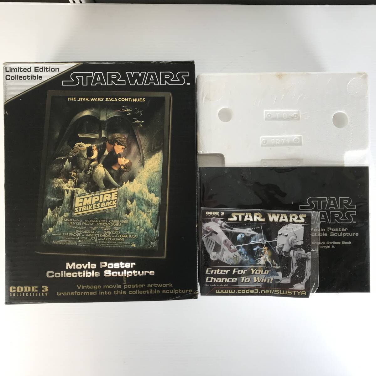 □ジャンク品□ CODE3 映画ポスター スター・ウォーズ 帝国の逆襲 立体ポスター The Empire Strikes Back Style A _画像4