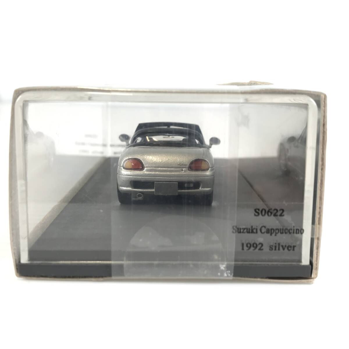 □中古品□ Spark スパーク ミニカー スズキ カプチーノ ハーフオープン 1/43 シルバー 現状品 ②_画像4