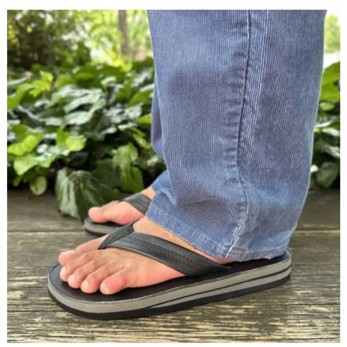 US発★柔らか【RAINBOW SANDALS】ダブルレイヤー サンダル 1inch 新品 タグ付き レインボーサンダル ダブルレイヤー スタンダード