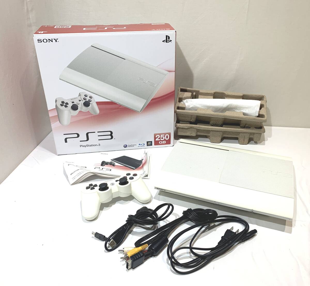 【ジャンク品/80】SONY PlayStation3 PS3 本体 周辺まとめ 250GB CECH-4200B_画像1