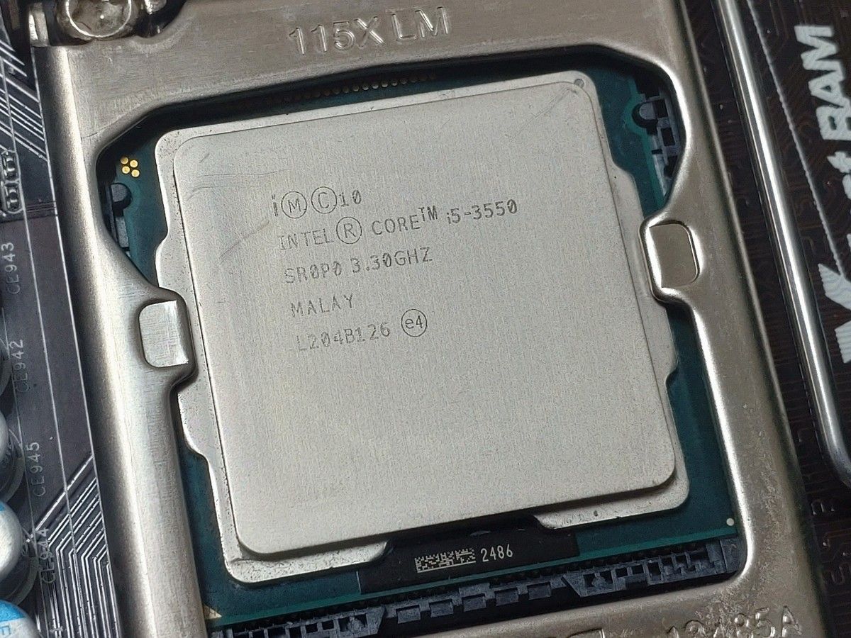 【中古】Core i5 3550 ＋ H77M-ITX ＋ メモリ8GB