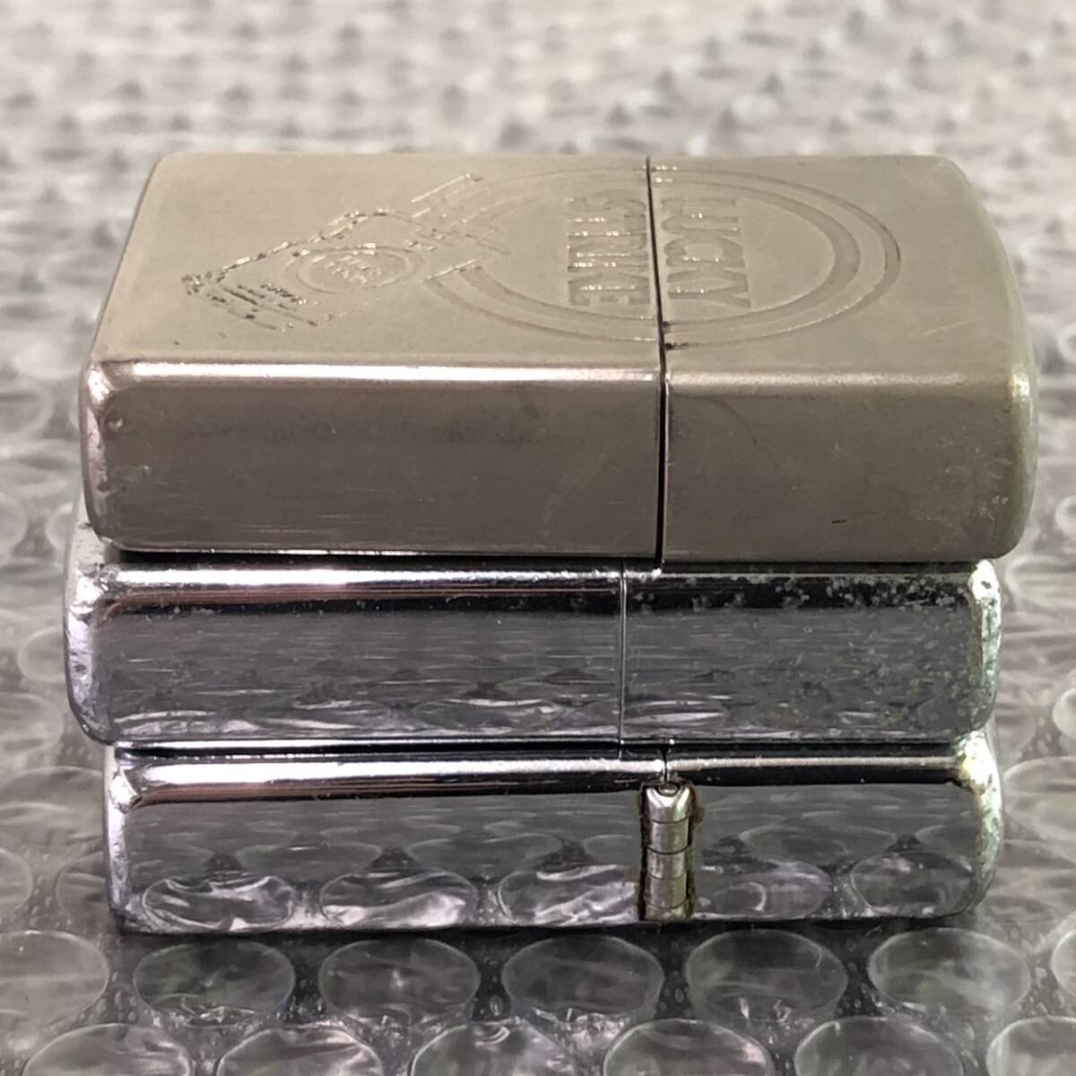 YB100270(053)-101/IR4000【名古屋】Zippo ジッポー 3点まとめ J XⅣ LUCKY STRIKE / Ⅱ PAT. 2032695 / C Ⅵ Gold Coast Australia_画像5