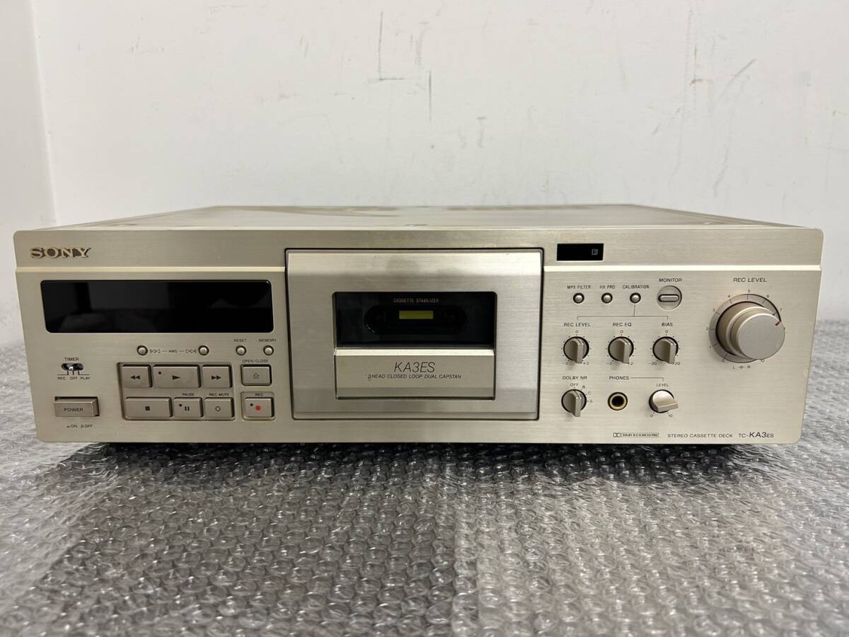 JA020688(054)-607/YK25000[ Nagoya ]SONY Sony TC-KA3ES cassette recorder / RM-J701 SONY original cassette deck exclusive use remote control 2 point set 