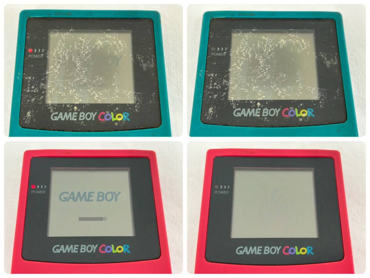 LA019935(054)-316/OT3000【名古屋】Nintendo ニンテンドー GAMEBOY COLOR CGB-001 3点 / ソフト 3点の画像9