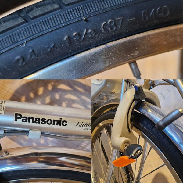 札A035616(054)-8/SR10000【札幌から家財便また引取り】自転車 電動自転車 Panasonic 24インチ（ジャンク品　パーツ取り　部品取りとして）_画像10