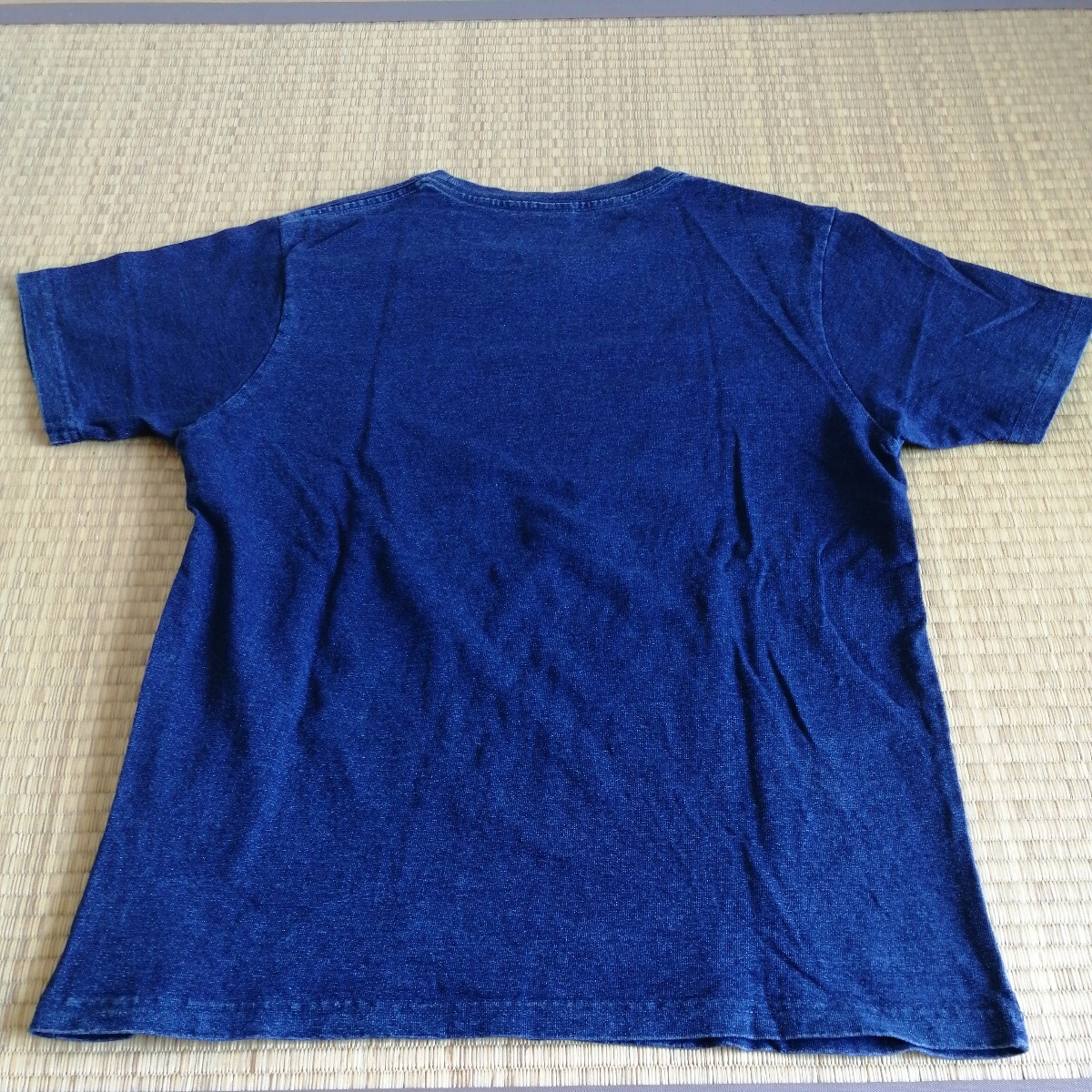 エドウィン　インディゴTシャツ　綿100%　サイズS　色落ちTシャツ　EDWIN_画像6