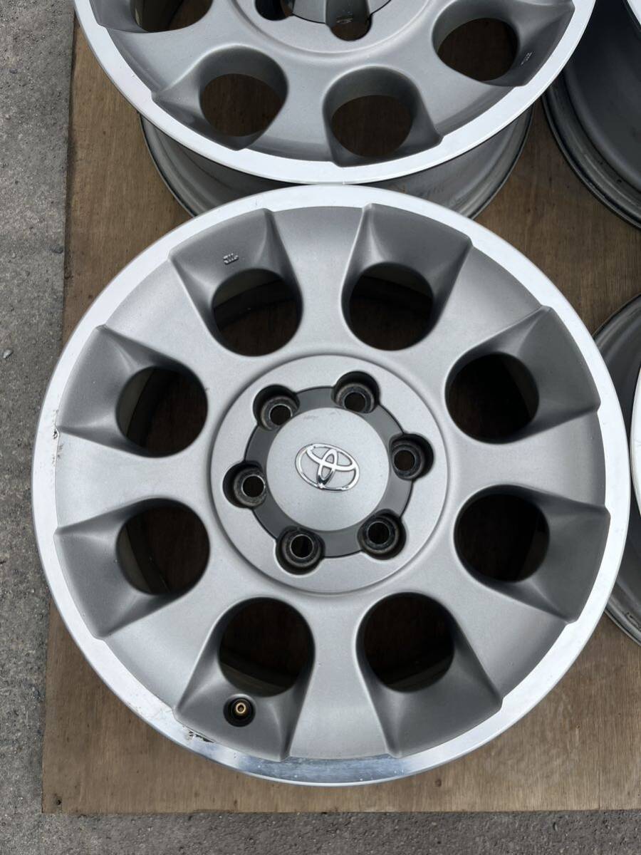 トヨタ FJクルーザ 17インチ 純正ホイール 17x7.5J ET+15 PCD139.7 6H アルミホイール 5本 セット_画像2