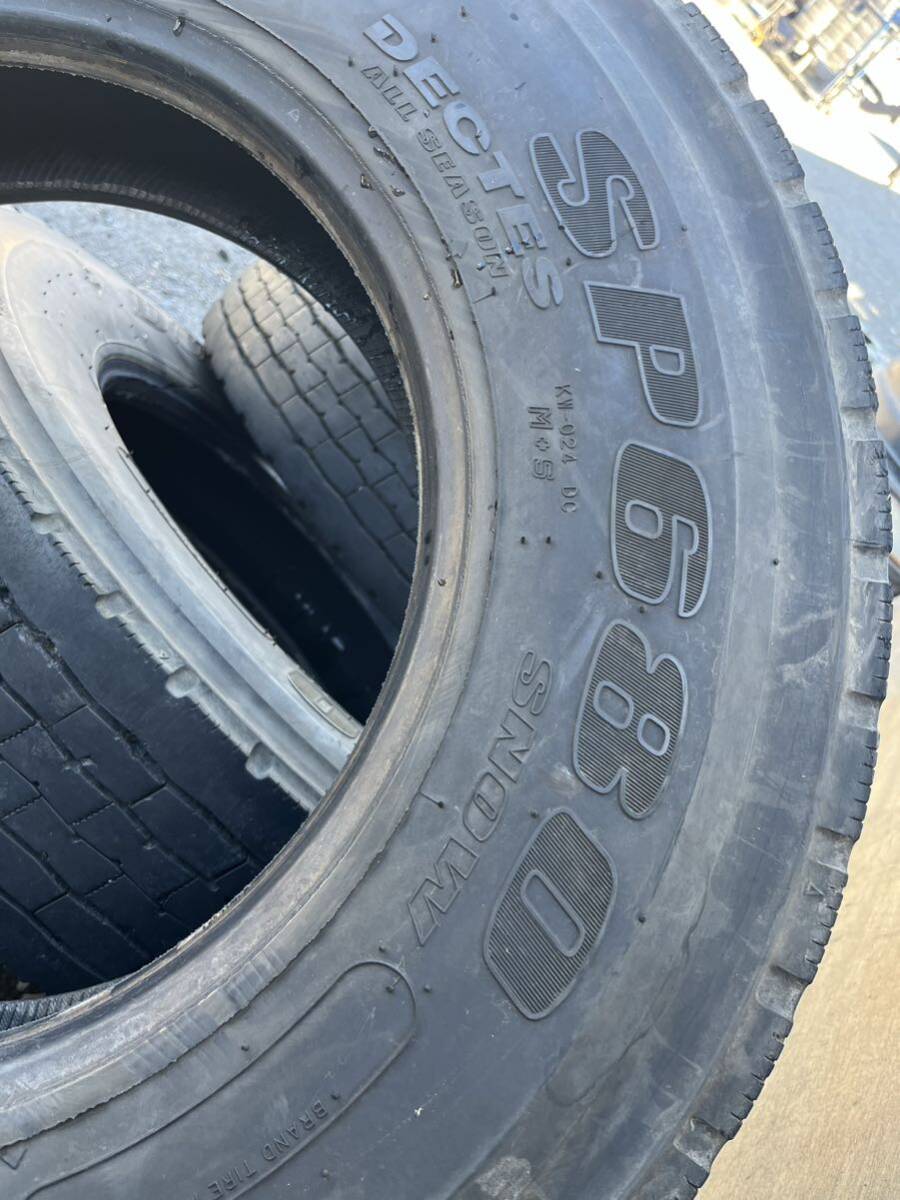 225/80R17.5 123/122L 2020年製 ダンロップ DUNLOP SP680 DECTES 夏タイヤ 4本 セット_画像9