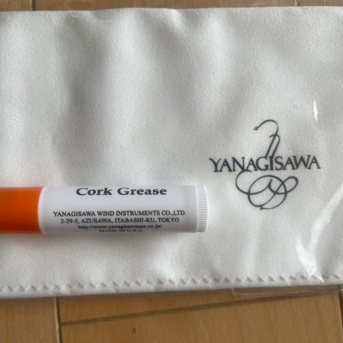 未使用品　ヤナギサワ　ネックストラップ　コルクグリス　クロス　YANAGISAWA サックス
