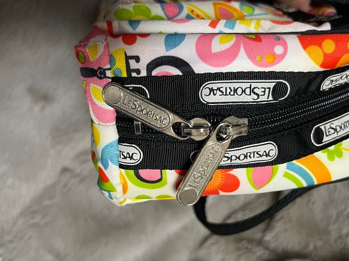 LeSportsac レスポートサック ミニボストン　カラフル　花柄　ハンドバッグ