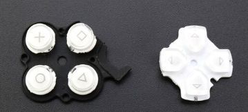 [ free shipping ] PSP3000 button set 10 character key 0^*× white White white color interchangeable goods 