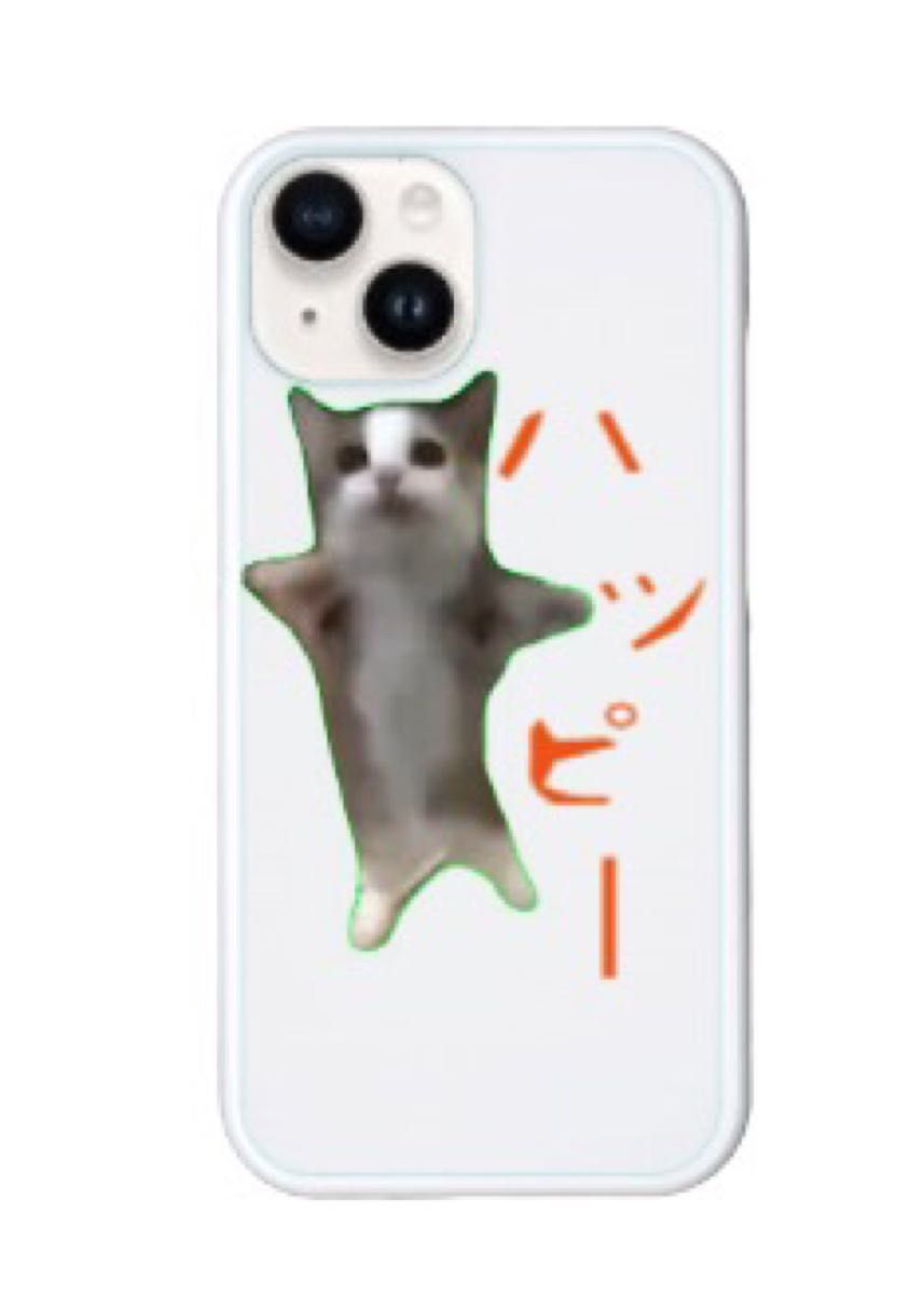 iPhone 15ハードケース　猫ミーム