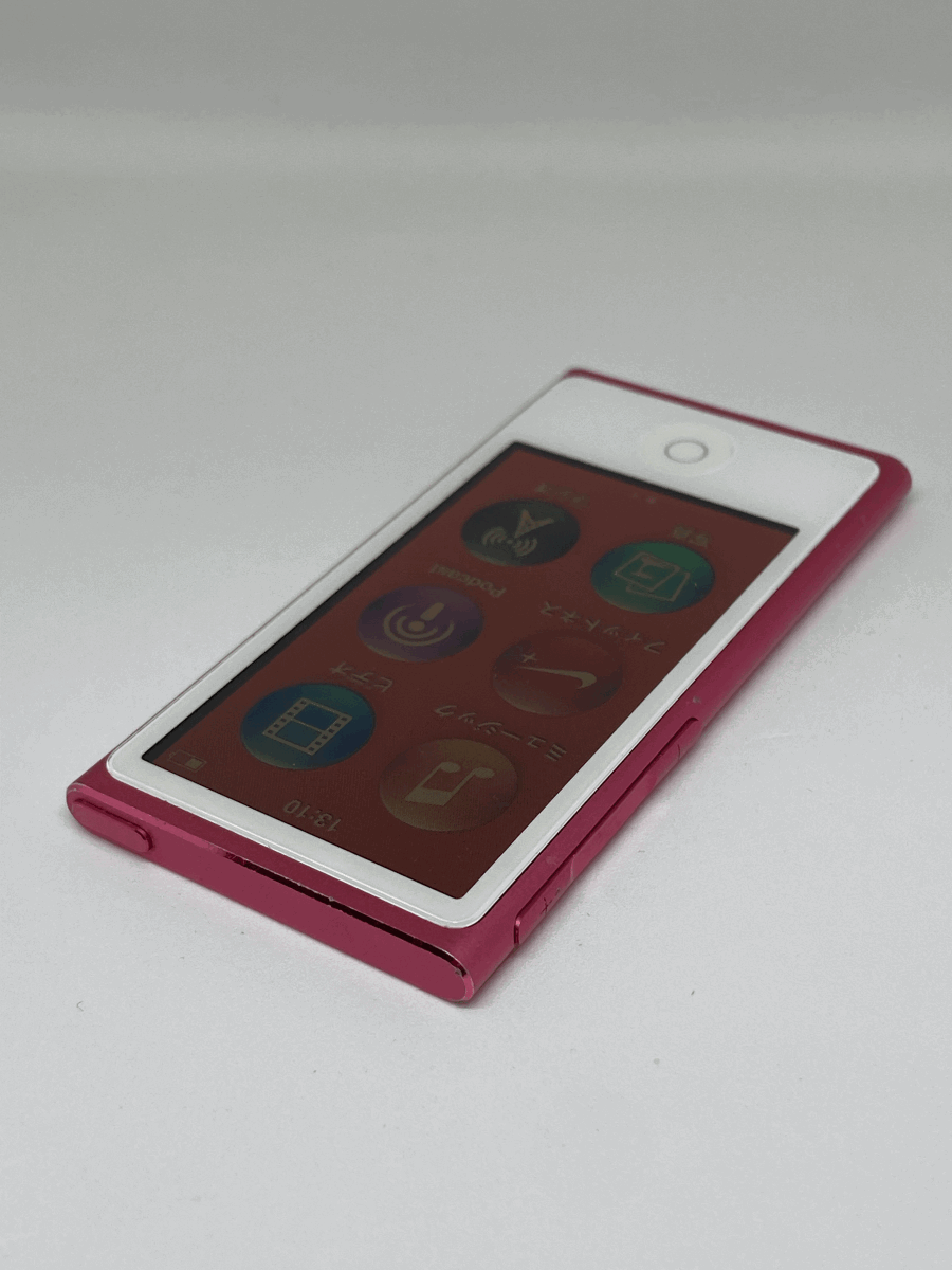 【新品バッテリー交換済み nanoシリーズ最終モデル】 Apple iPod nano 第7世代 16GB ピンク 中古品 【完動品 生産終了品 1円スタート】_画像4