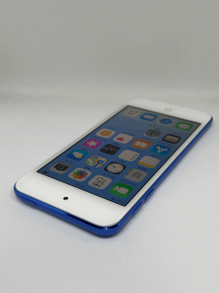 【新品バッテリー交換済み】 Apple iPod touch 第6世代 32GB ブルー 中古品 【完動品 1円スタート】_画像5