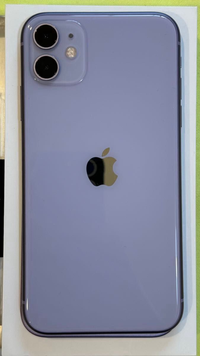 iPhone 11 64GB パープル SIMフリー　美品　バッテリー最大容量100% Apple iPhone