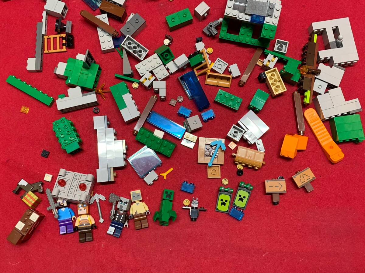 LEGO レゴ マインクラフト 21155+21160+21162 巨大クリーパー像の鉱山 イリジャーの襲撃 タイガの冒険 M-0501-3の画像7
