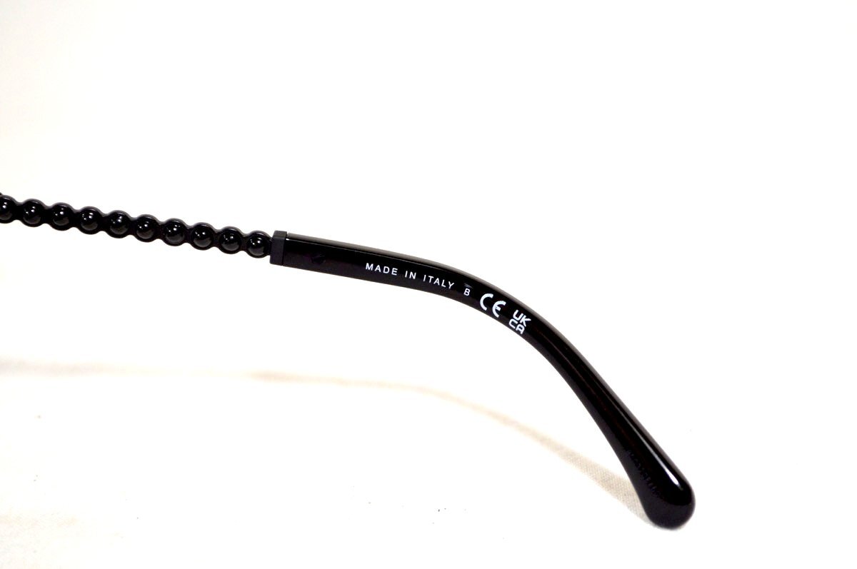 1 jpy * unused * matelasse case attaching! Chanel * side chain motif entering sa glasses frame * black × silver 3441-S-A black . sunglasses 