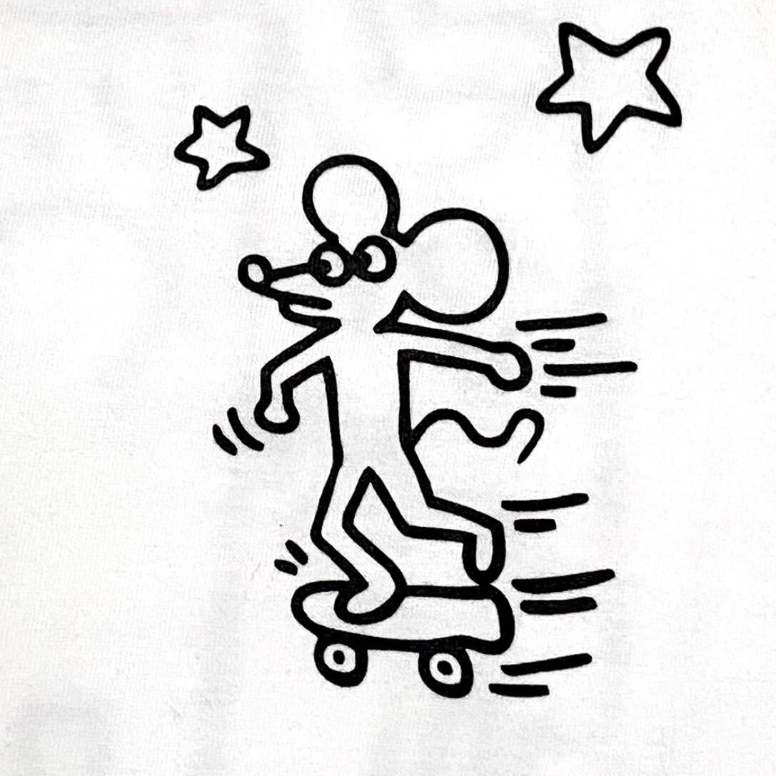 Keith Haring キース へリング SFMMA S/S TEE Tシャツ 半袖 トップス ホワイト M ユニセックス オフィシャル T-shirt_画像7