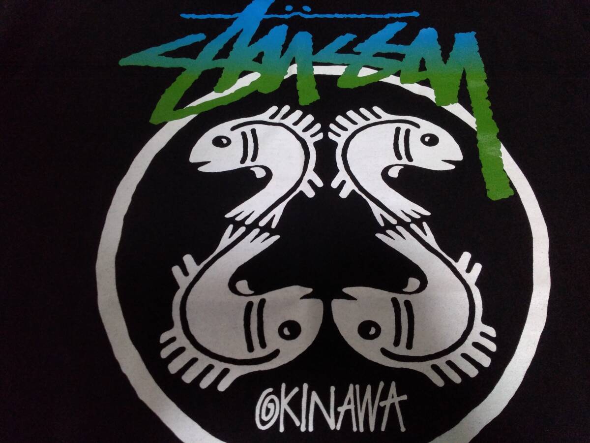 ★USED 希少！沖縄限定 STUSSY 【Tシャツ】 メンズ サイズM ブラック 黒 ステューシーの画像1