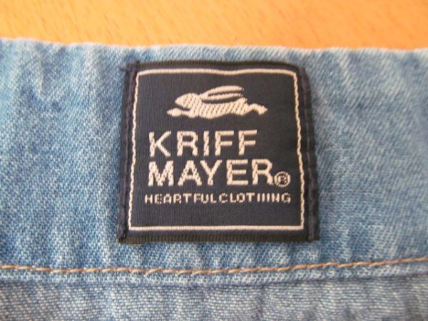 (57199)クリフメイヤー KRIFF MAYER 半袖 ボーイスカウトシャツワンピ ワンピース ブルー L タグ付き 未使用の画像4