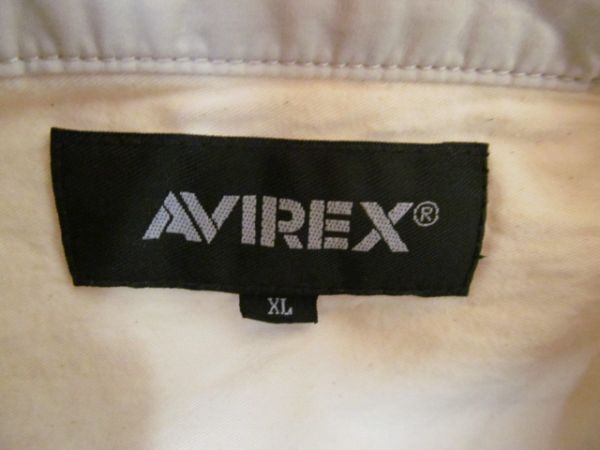 (57192)AVIREX　アビレックス　アヴィレックス　ユーティリティー　シャツ　トムキャッター　長袖　XL　タグ付き　未使用_タグ付き未使用品