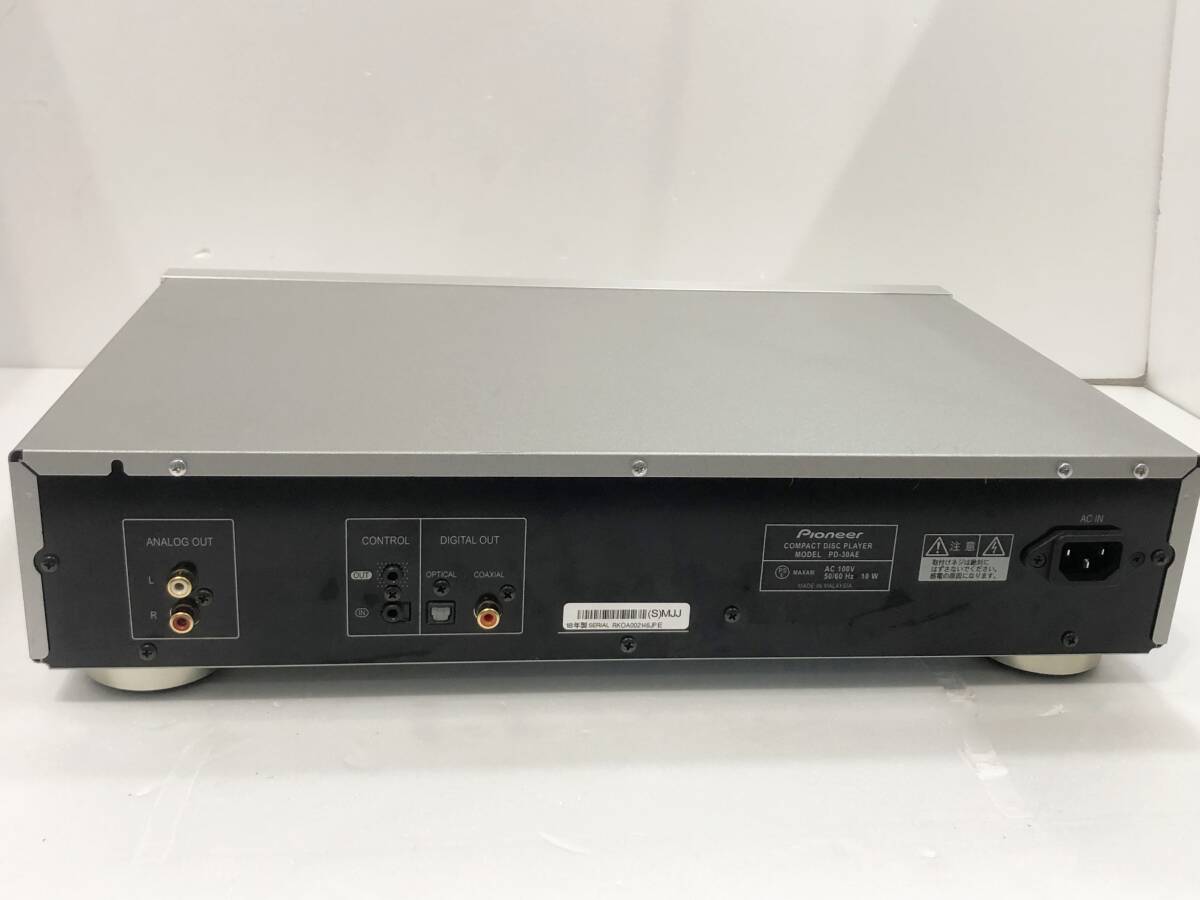 Pioneer パイオニア CDプレーヤー PD-30AE COMPACT DISC PLAYER コンパクトディスクプレーヤー 動作確認済 現状品 AE068100P_画像3